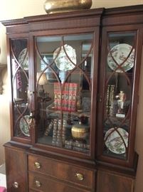 Gorgeous Sheraton Desk Secretary Hutch