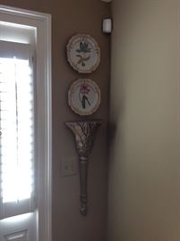 There are a PAIR of these Sconces and Plates also!