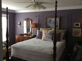 Gorgeous Four Poster Bed - Mattress and Box Springs NOT included - Painting above bed NFS!