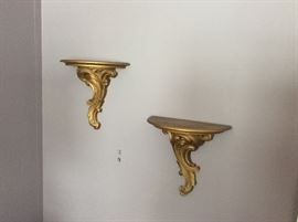 Gilded Sconces