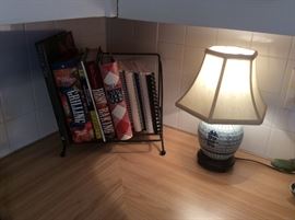 Cookbooks galore - small kitchen lamps