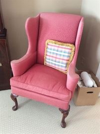 Pair of Wing Back Chairs 