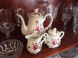 Sweet Coffee Pot and Sugar and Creamer