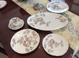 "Gloria" Castleton China - Platter, Luncheon and Dinner - not many of each - but beautiful pattern - complete your set!