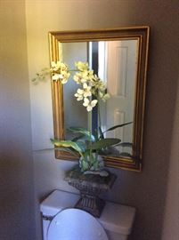 Orchid Florals, Beautiful gilded mirror