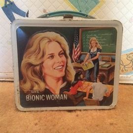 vintage bionic woman lunch box