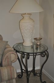 lamp and candle only for saturday purchase - table is sold