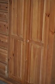 PINE ARMOIRE/CABINET (SHELVES AND DRAWERS!)