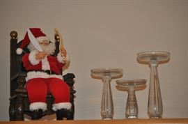 CHRISTMAS DECOR, CANDLE HOLDERS