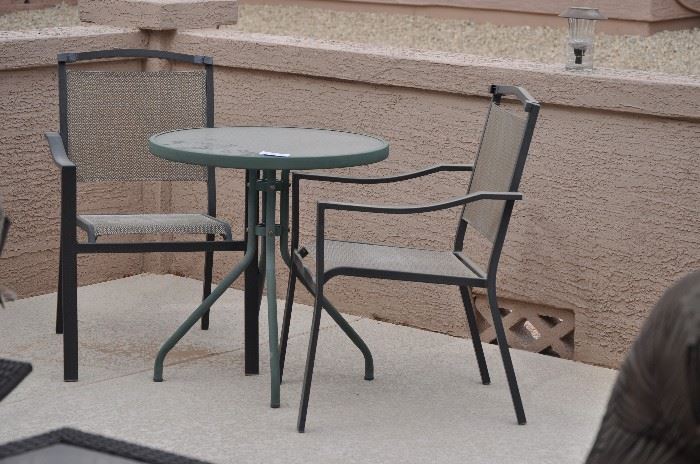 PATIO TABLE, CHAIRS PRICED SEPARATELY