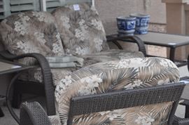 LOVESEAT, 2 OCCASIONAL CHAIRS, COFFEE TABLE, 2 END TABLES