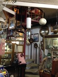 We also have this very neat spiral staircase. Every day we  get a kick out of watching people get dizzy.