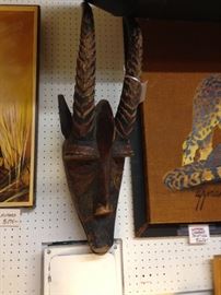 PRIMITIVE WOOD-CARVED WALL PIECE