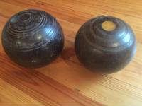 antique Bakelite Bocce balls