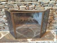 brass fireplace screen