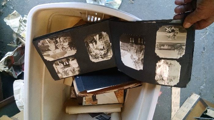 vintage photo's scrap books