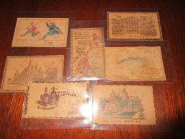 Leather postcards