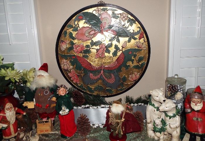 CHRISTMAS WITH ASIAN LACQUER WALL ART