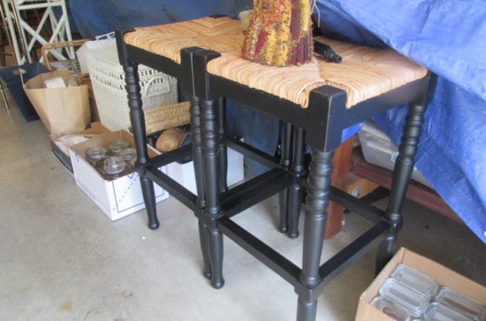 1 set of bar stools (there is another wooden set not shown)