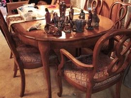 Maple dining set. Chairs are in need of TLC