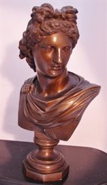Unsigned bronze bust