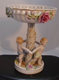 A Dresden like centerpiece or comport.