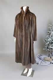 Valentino full length mink coat