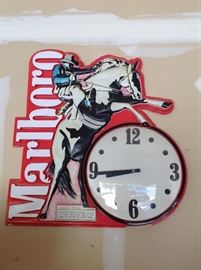 Marlboro Cowboy Clock