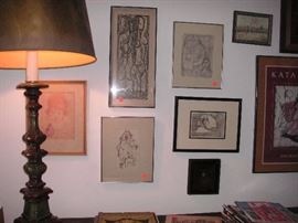 interesting prints....pastel...oil..