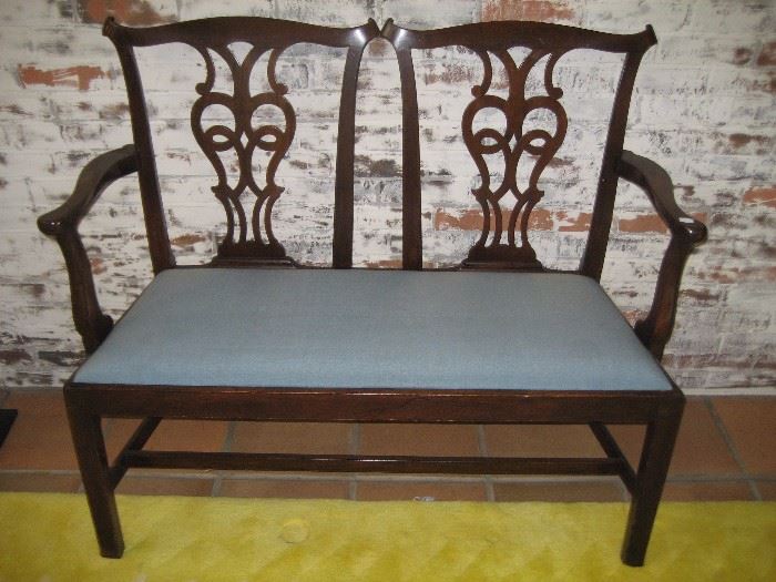 Antique Chippendale bench