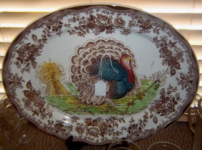 Staffordshire Turkey Platter