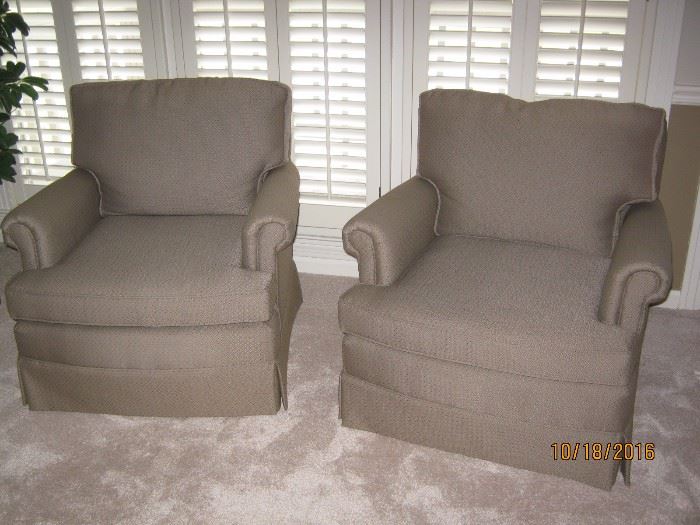 pair of club chairs