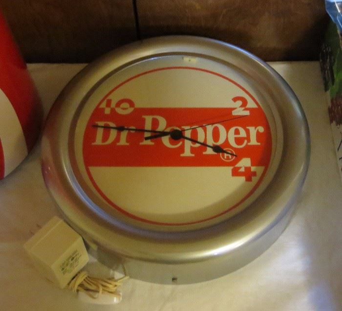 New Dr. Pepper clock