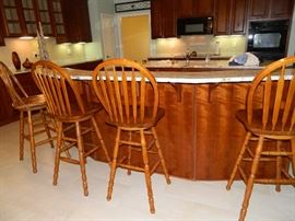 Four (4) bar stools - priced individually but call us if you want all 4.