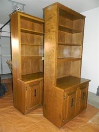 Two matching bookcase units