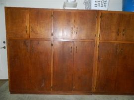 Garage wall units - lots of storage! 74 x 74 x 24" per unit