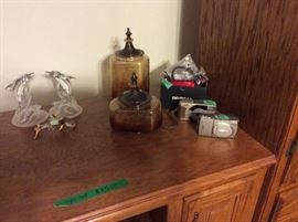 Matching decor pieces & various cameras