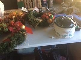 Crock pot, Christmas wreath's