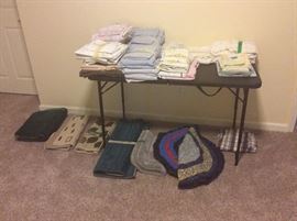 Rugs, sheet sets (mostly King), pillow cases