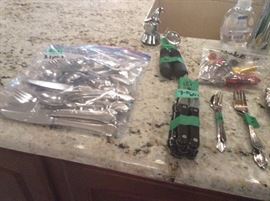 silverware - various patterns