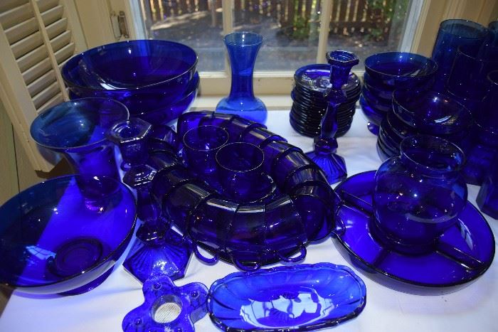 Colbalt Blue Glassware