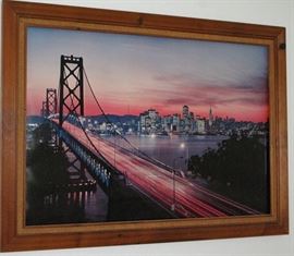 Manhattan Bridge, New York Framed Print (33.5"W x 24.5"H)