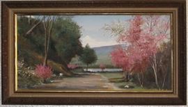 Original Artwork on Canvas Board by Texas Artist Betty Myers (Overall 28"W X 18"H)