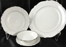 "Charisma" by Winterling China Company Bavaria West Germany: Dinner Plates (14), Salad Plates (19), Bread & Butter Plates (20) and Dessert/Berry Bowls (20) will separate