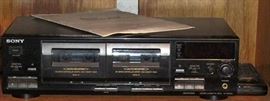 Sony Stereo Dual Cassette Deck TC-WR475 (1995) with Remote