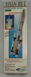 Estes "Titan III E" Flying Model Rocket, Model #2019 (1989-1993) Complete with Instruction Booklet in Original Box