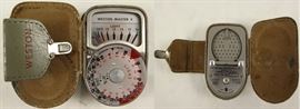 Weston Master V.Light Meter in Original Leather Case Model #748 Made in Great Britain (Front and back pictured)