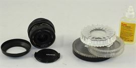 Osawa MC 28mm Wide Angle Canon Mount Lens and Various Filters