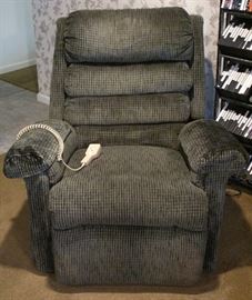 Pride "Elegance" Mobility Lift Chair in a Blue/Gray Upholstery