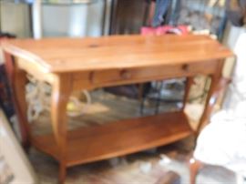 Cypress two tier console-- not old, but really a useful and attractive pieck